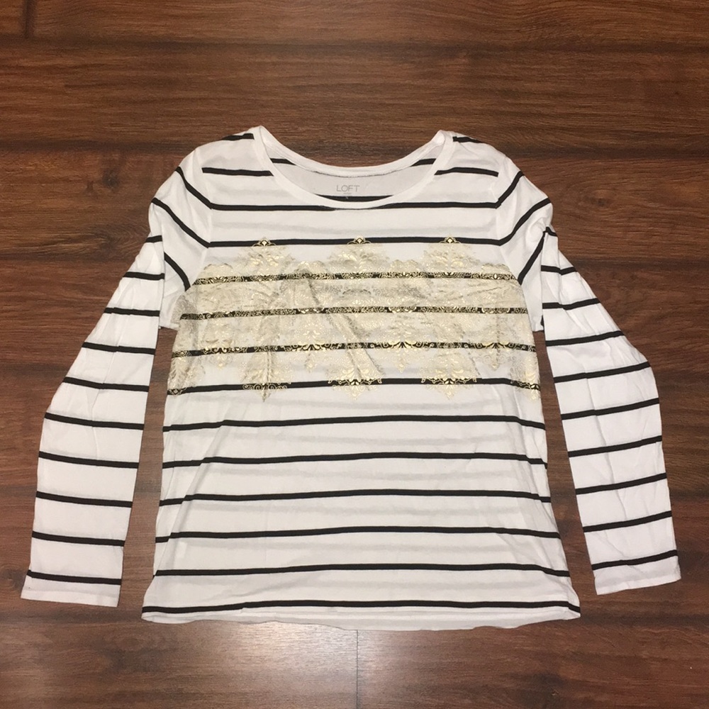 Long Sleeve Embellished Tee